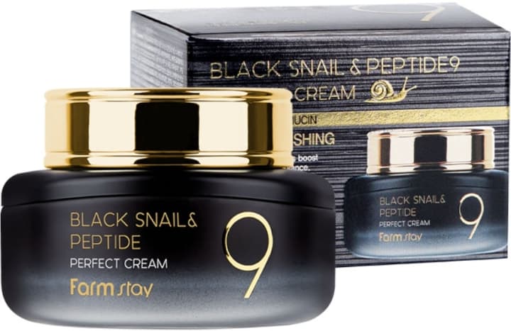 Farmstay Black Snail & Peptide 9 Krem z mucyną ślimaka do twarzy