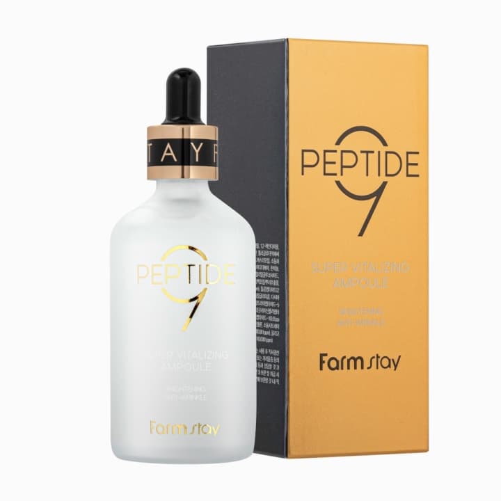 Farmstay Peptide9 Super Vitalizing Ampoule, przecizmarszczkowe serum peptydowe