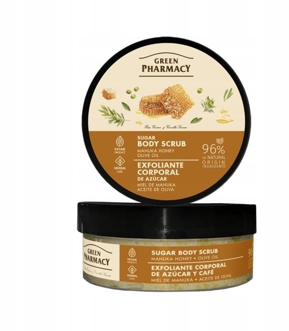 Peeling cukrowy do ciała Miód Manuka i oliwa z oliwek