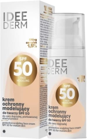 Derm Krem modelujący do twarzy ochronny cera dojrzała pozbawiona elastyczności SPF 50