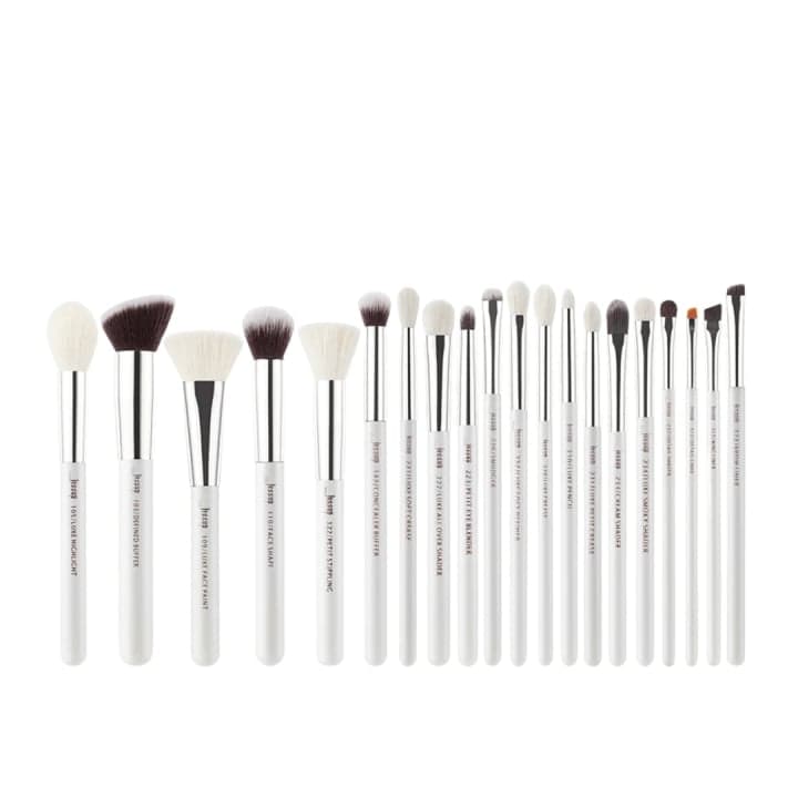 Jessup White/Silver Mix Hair Brush Set Zestaw 20 pędzli