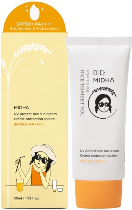 UV Protect Rice Sun Cream Koreański krem z filtrem SPF50+ PA+++ i ryżem