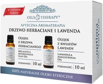 Natura Oils Therapy Apteczna Aromaterapia zestaw olejków z Drzewa herbacianego i olejek z kwiatów lawendy +