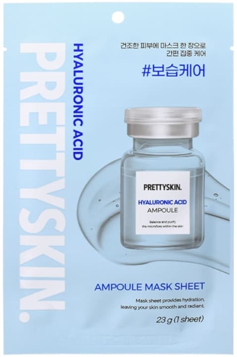AMPOULE Mask Sheet HYALURONIC ACID intensywnie nawilżająca koreańska maseczka w płachcie z kwasem hialuronowym