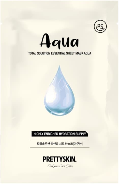 Total Solution Essential Sheet Mask AQUA koreańska maseczka w płachcie nawilżająca z wodą morską i hialuronianem sodu