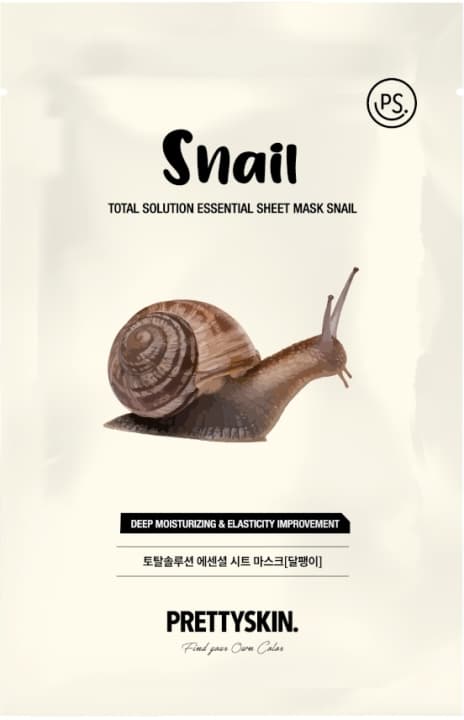 Total Solution Essential Sheet Mask regenerująca koreańska maseczka w płachcie ze śluzem ślimaka
