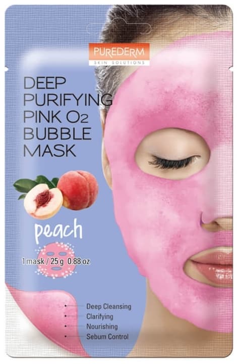Depp Purifying Pink O2 Bubble Mask Maseczka Bąbelkująca z brzoskwinią