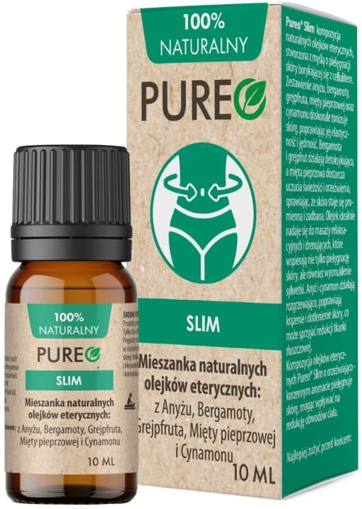 Slim Mieszanka naturalnych olejków eterycznych z anyżu, bergamoty, grejpfruta, mięty pieprzowej i cynamonu