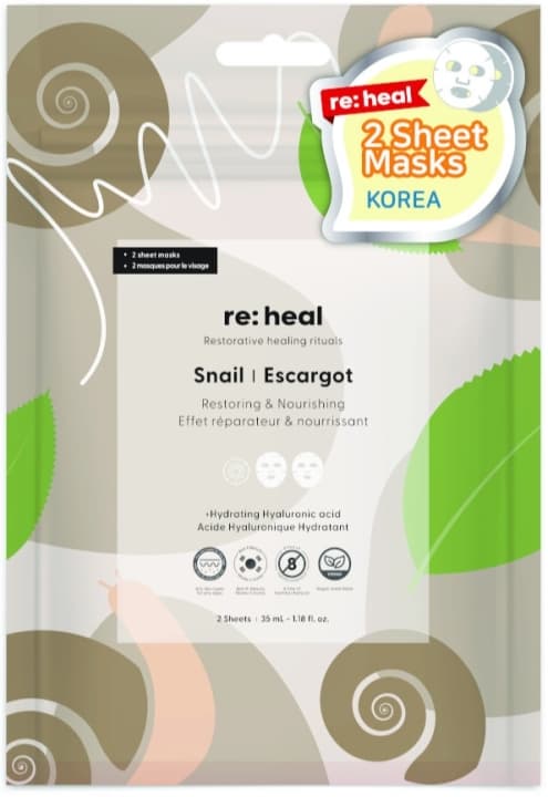 HEAL Snail Maseczka w płachcie odżywienie i regeneracja