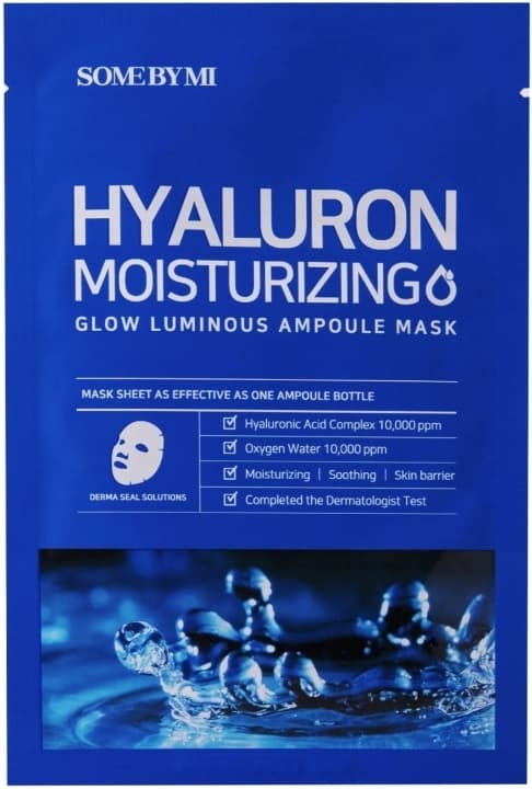 Some By Mi Hyaluronic Moisturizing Glow Luminous Ampoule Mask nawilżająca maska w płachcie