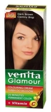 Glamour trwała farba 3/0 Ciemny Brąz