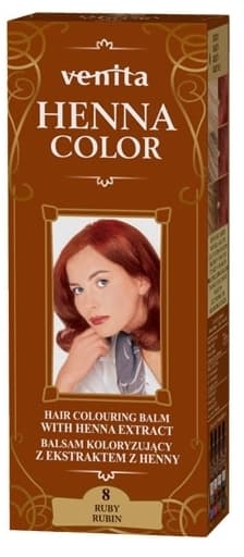 HENNA COLOR Balsam koloryzujący ziołowy 8 Rubin