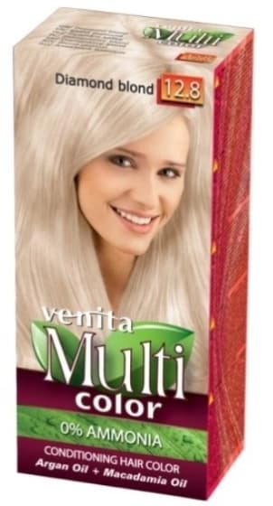 Multi Color trwała farba bez amoniaku 12.8 Diamentowy Blond