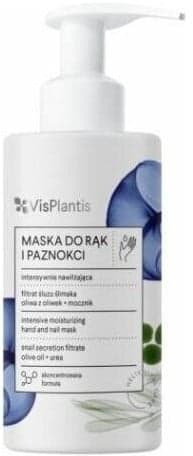 PLANTIS Intensywnie nawilżająca maska do rąk i paznokci Filtrat śluzu ślimaka oliwa z oliwek mocznik