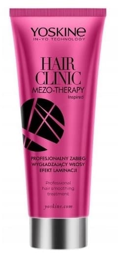 Hair Clinic Mezo-Therapy profesjonalny zabieg wygładzający włosy - efekt laminacji