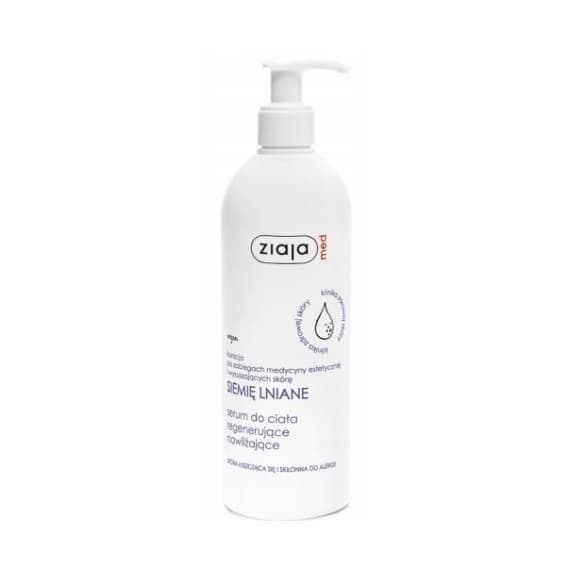 kuracja ultrałagodząca siemię lniane serum do ciała regenerujące nawilżające Ziaja