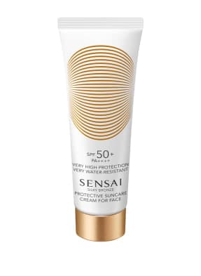 Silky Bronze krem ochronny do twarzy z ochroną przeciwsłoneczną SPF 50+