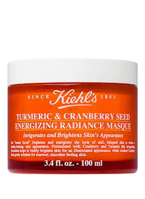 Kiehl's Kurkuma i nasiona żurawiny Energetyzująca maseczka rozświetlająca Maseczka do twarzy