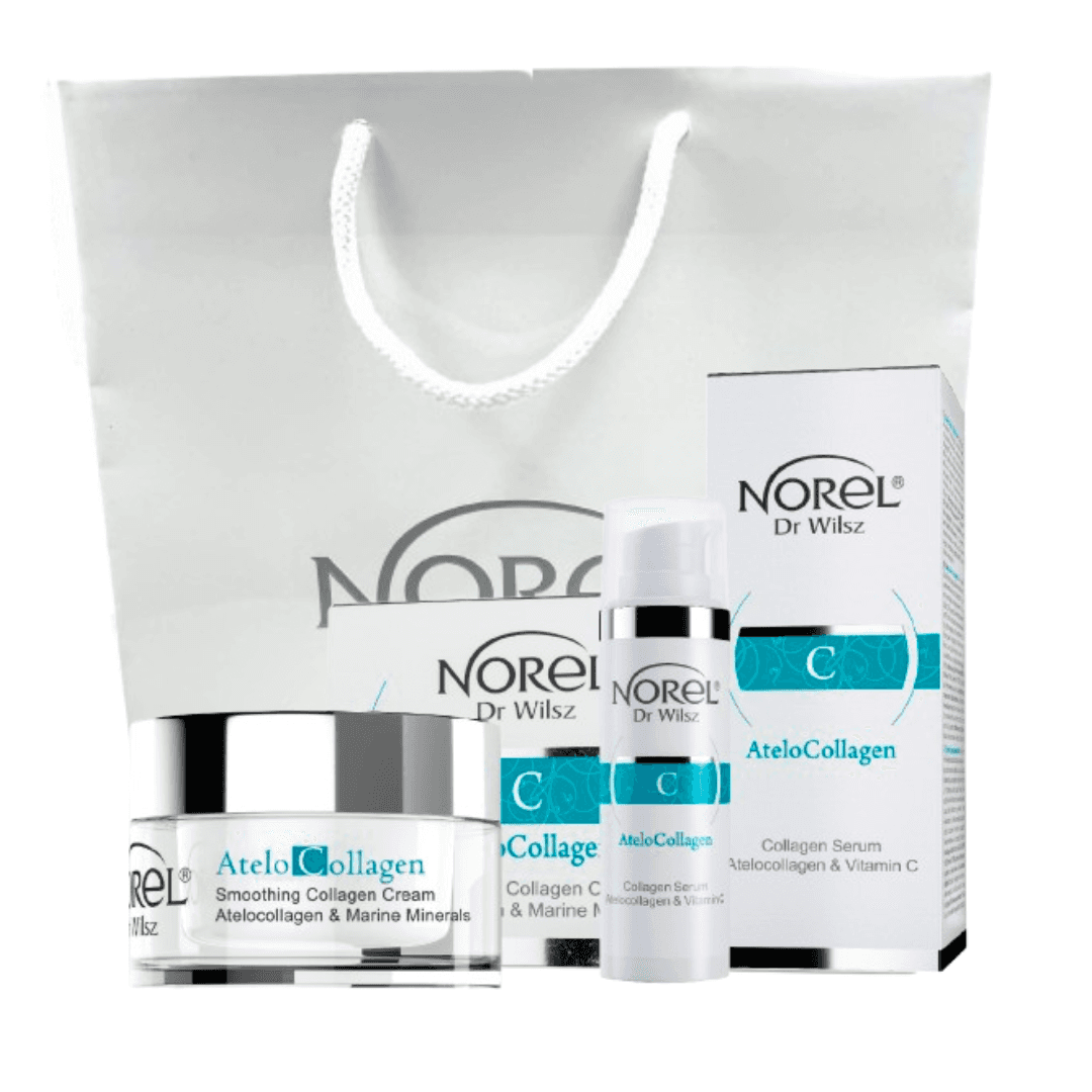 ZESTAW KOSMETYKÓW NOREL DR.WILSZ ATELOCOLLAGEN KOLAGENOWY KREM DO TWARZY + KOLAGENOWE SERUM Z WITAMINĄ C