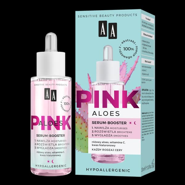 Aloes Pink serum intensywnie nawilżające z aloesem