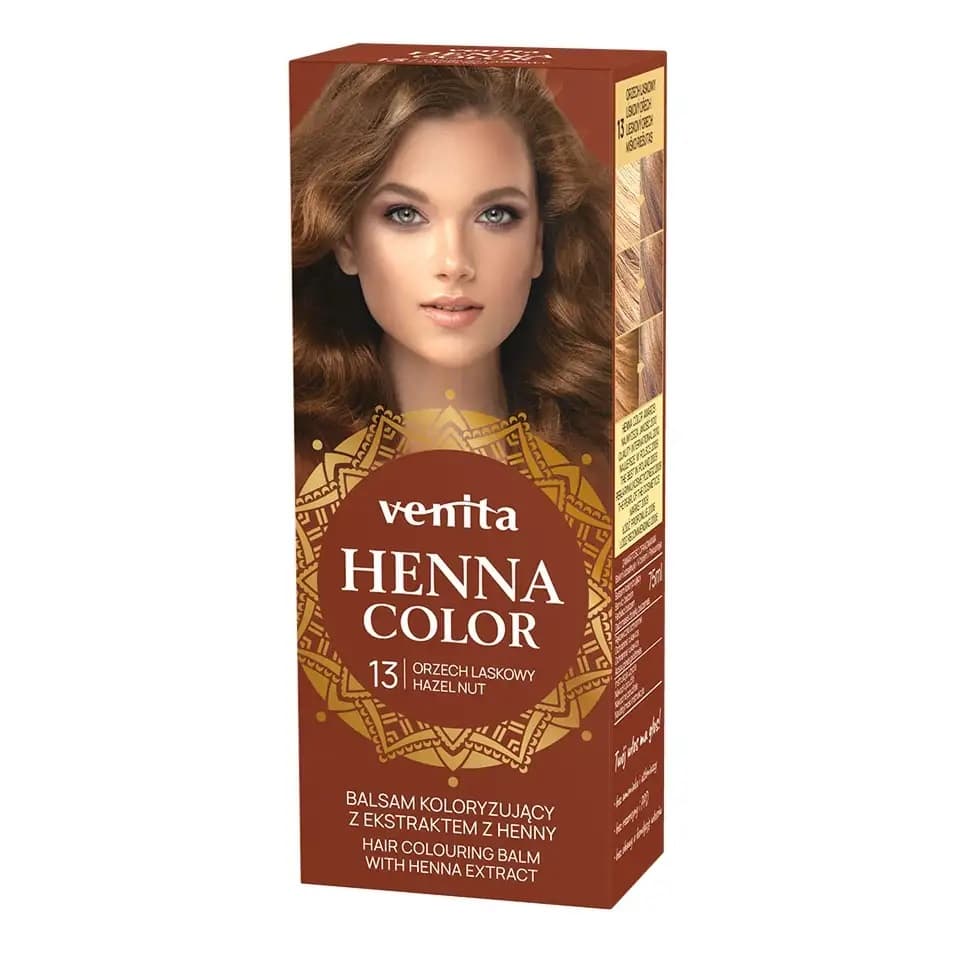 Henna Color Balsam Koloryzujący do Włosów z Ekstraktem z Henny 13 Orzech Laskowy