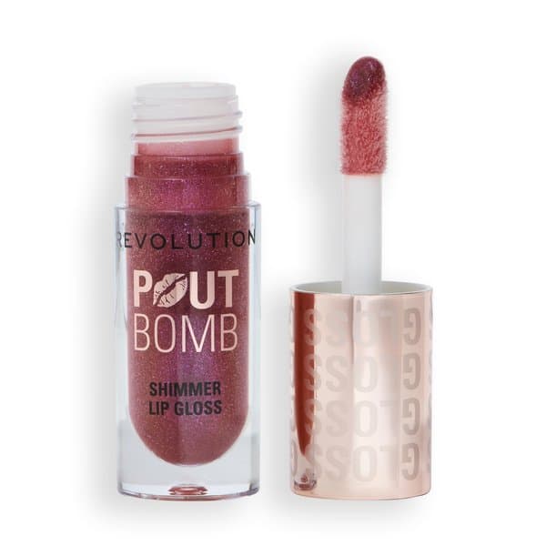 Makeup Revolution Pout Bomb Shimmer Lip Gloss Błyszczyk do Ust Berry Lustre