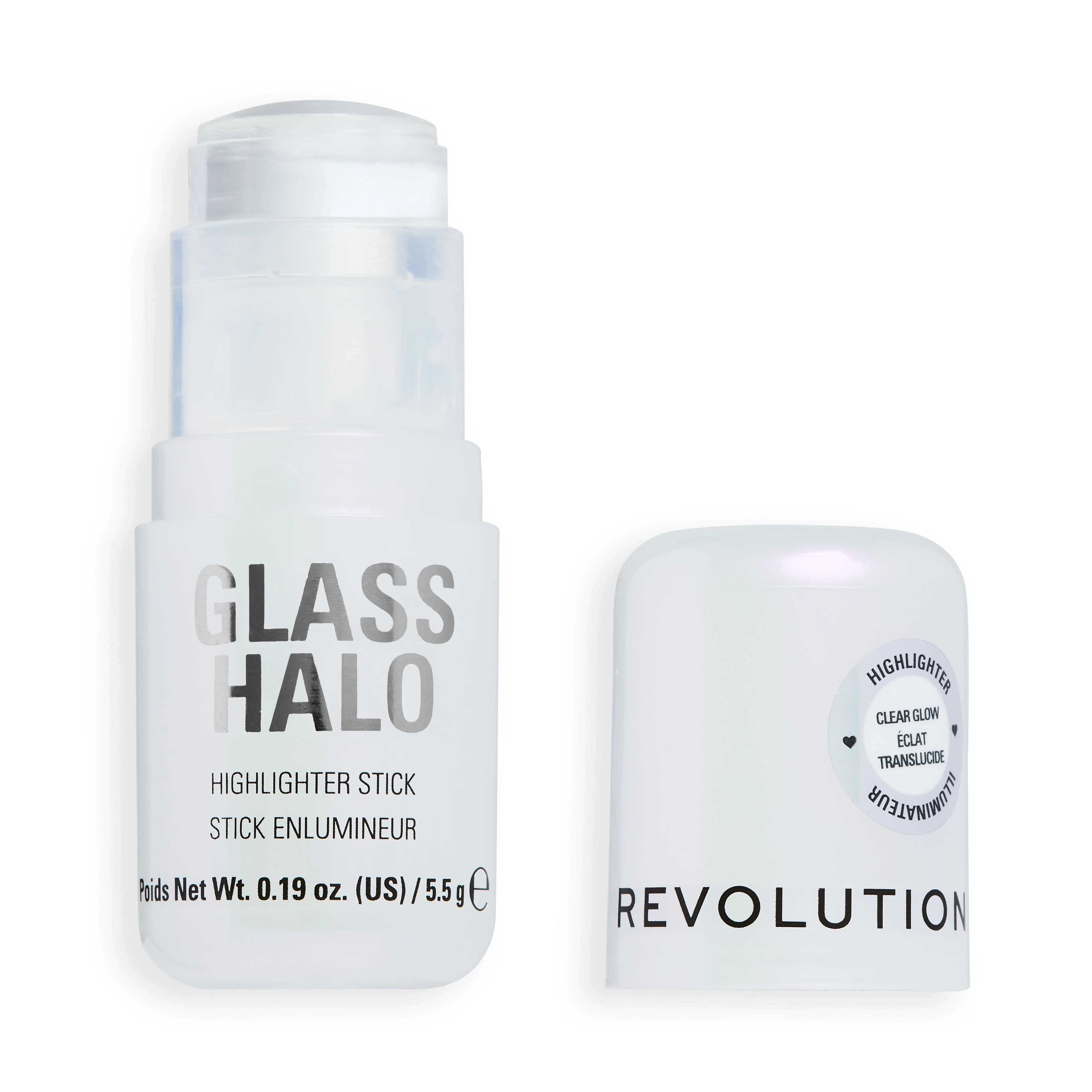 Makeup Revolution Glass Halo Rozświetlacz w Sztyfcie Clear Glow