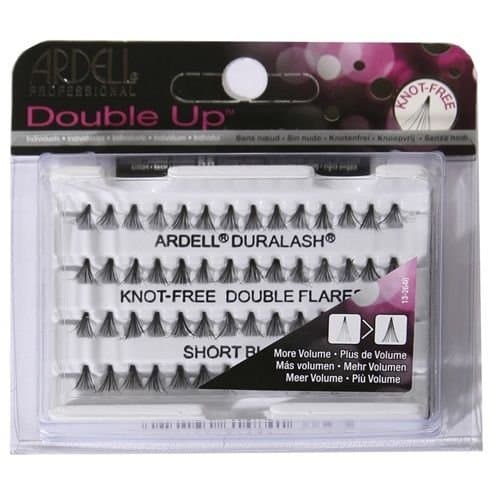 Double Up kępki rzęs bez węzełków rozmiar Short Black