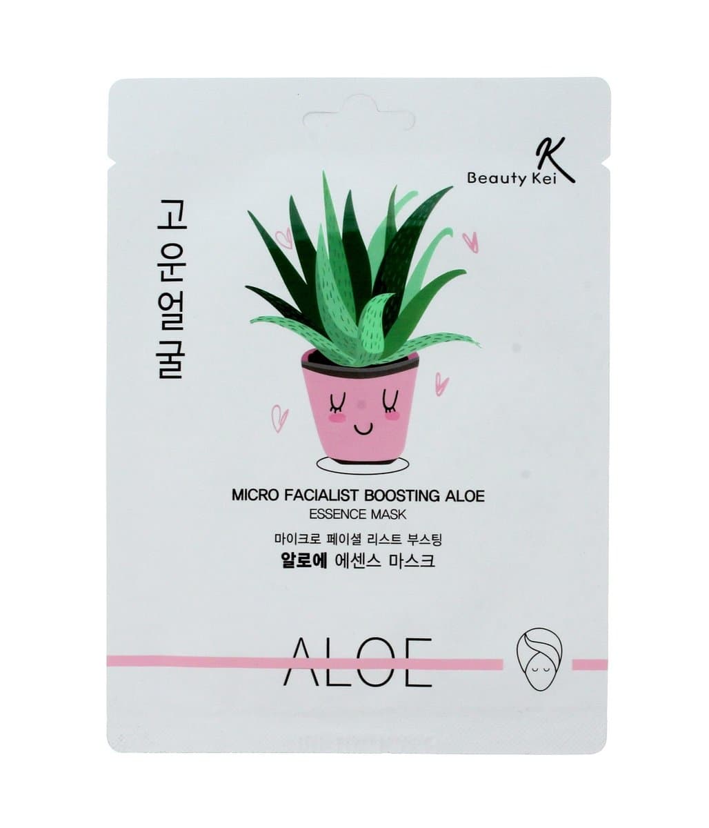 Kei, maseczka na płacie kojąco-nawilżająca Aloe