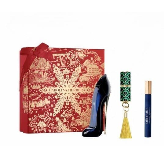 Good Girl zestaw: woda perfumowana 80 ml + miniatura 10 ml + pomadka Fabulous Kiss