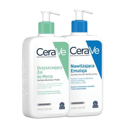 zestaw Foaming Cleanser + Nawilżająca emulsja