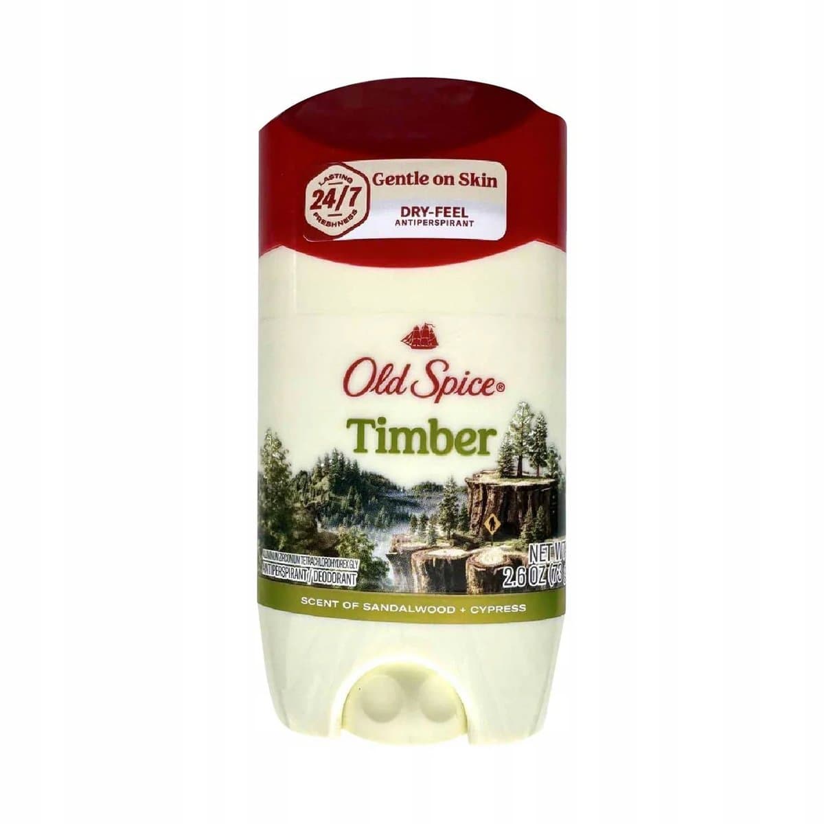 Timber with Sandalwood Invisible Solid — antyperspirant