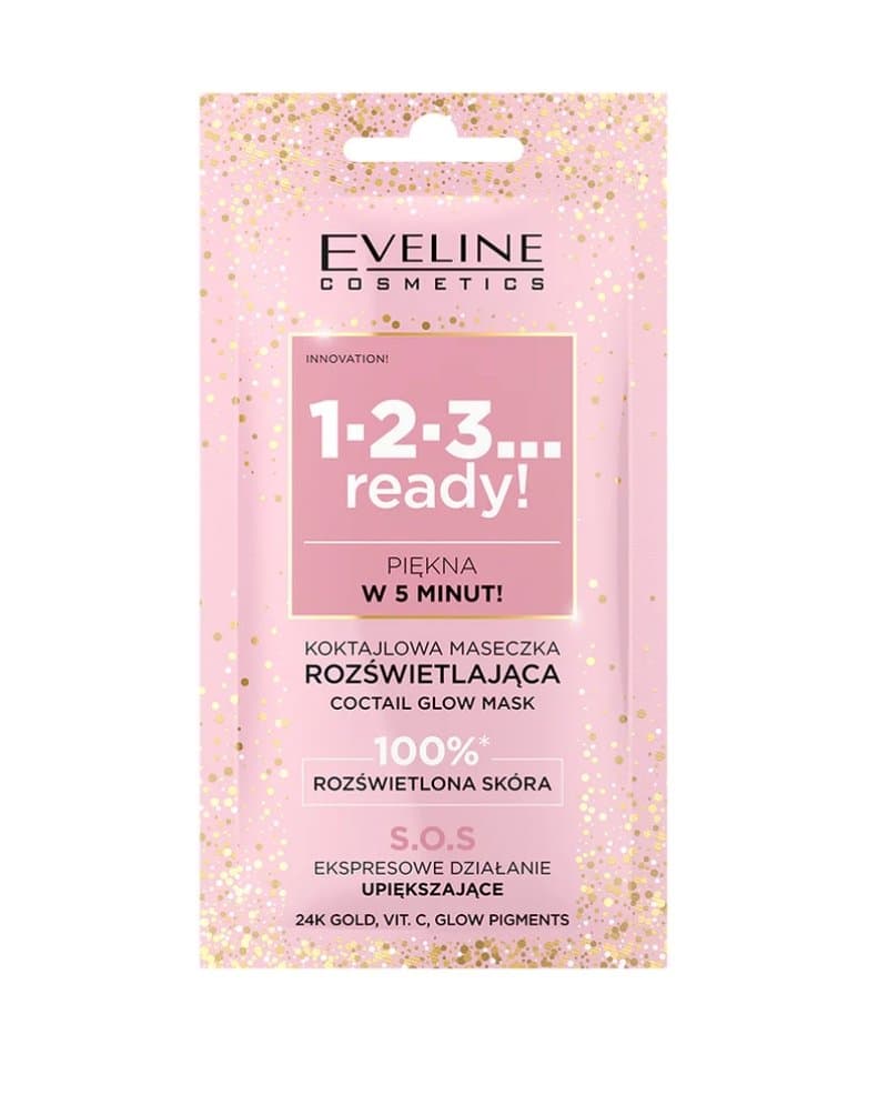 1-2-3 Ready! Cocktail Glow SOS – maseczka do twarzy