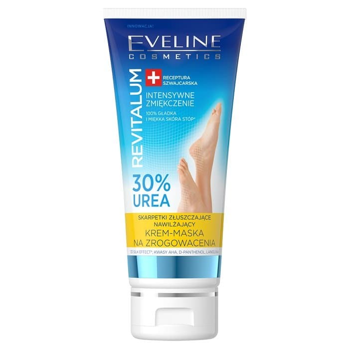 Cosmetics, Revitalum, skarpetki złuszczające - nawilżający krem-maska na zrogowacenia 30% Urea