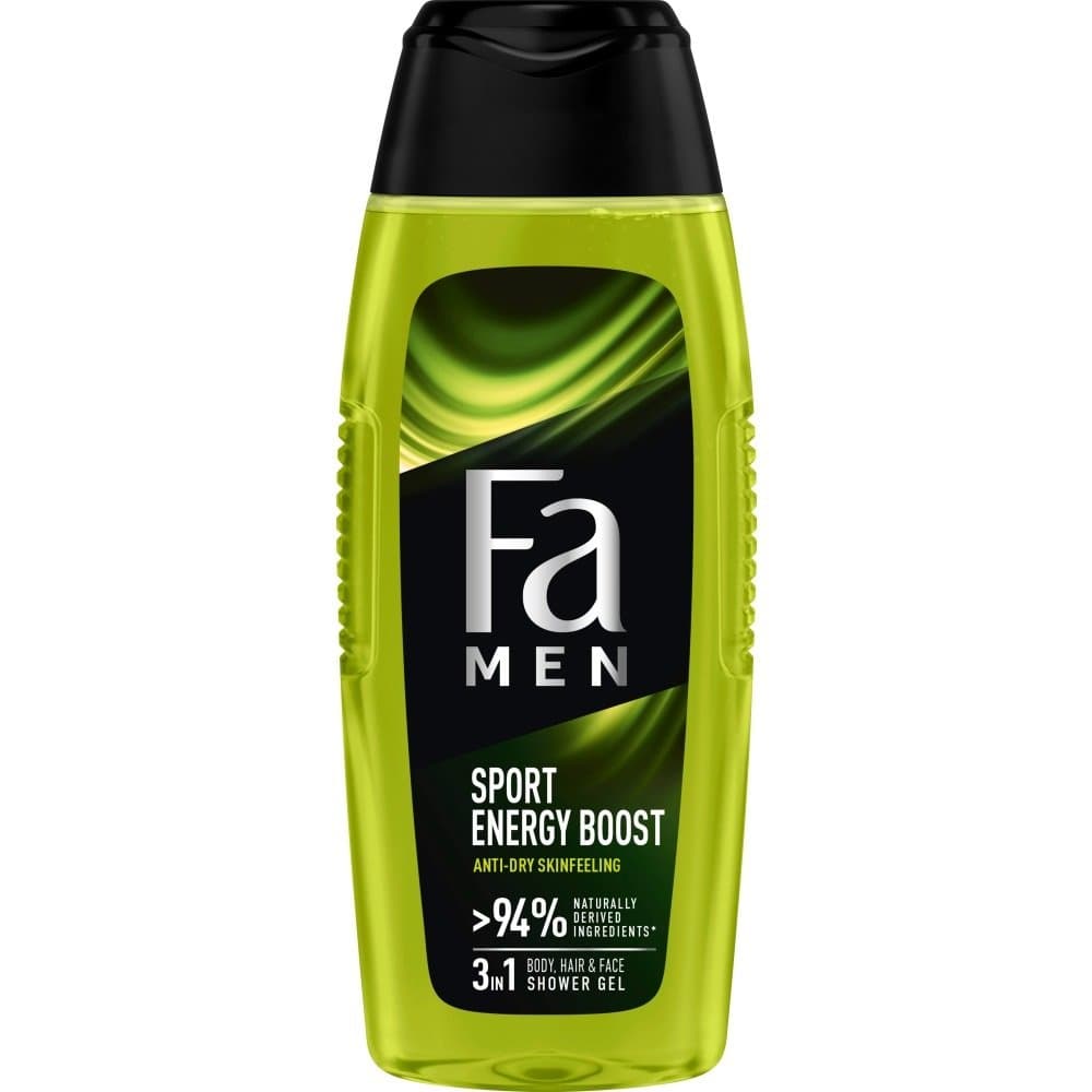 Men Sport Energy Boost żel pod prysznic z formułą 3w1 o zapachu guarany i żeń-szenia