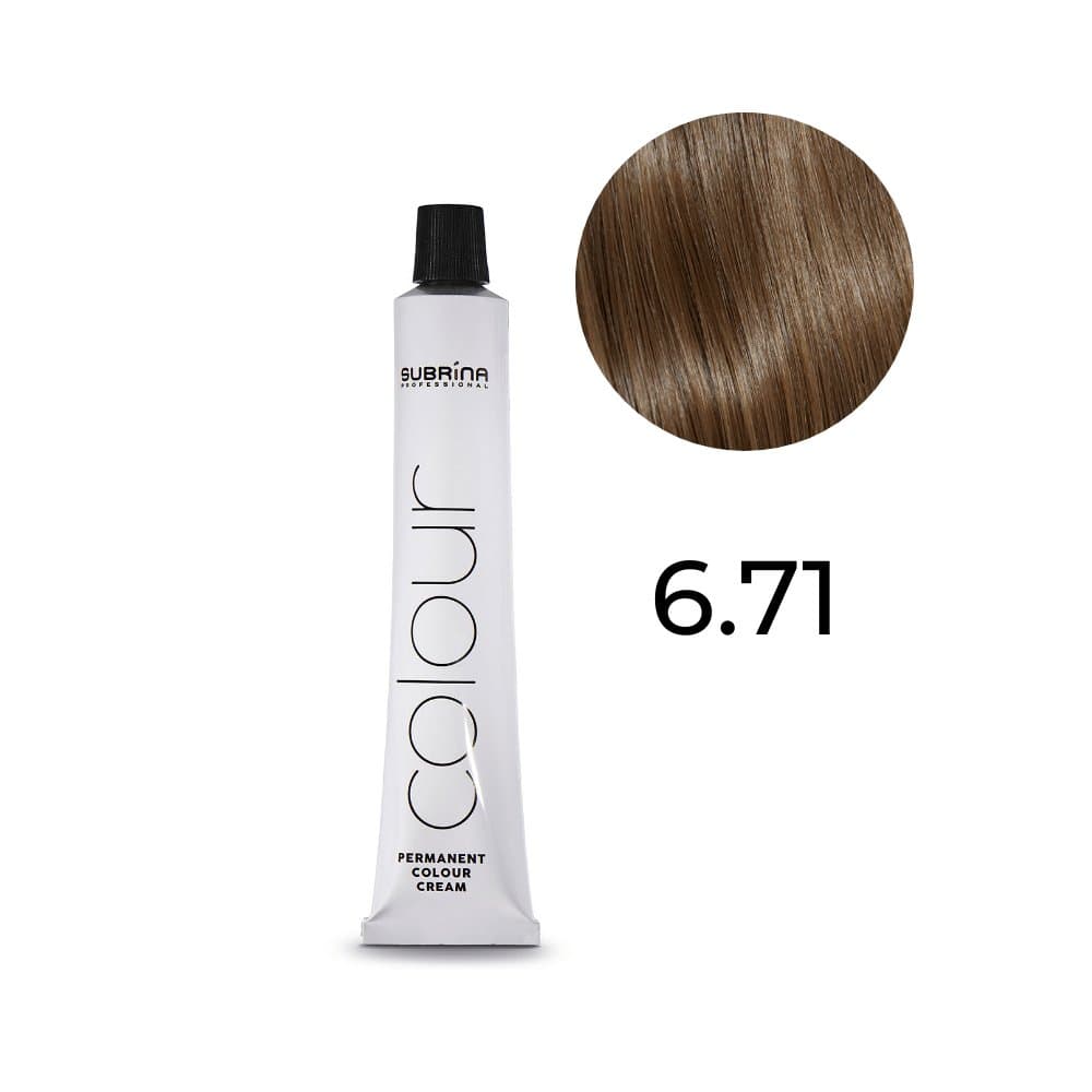 Permanent Colour trwała farba do włosów 6/71 brązowo-popielaty ciemny blond