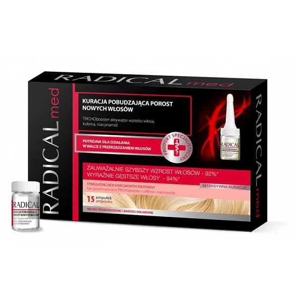 Radical Med Stimulating New Hair Growth Treatment, ampułki pobudzające porost nowych włosów