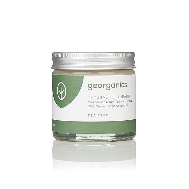 mineralna pasta do zębów w słoiku Tea Tree