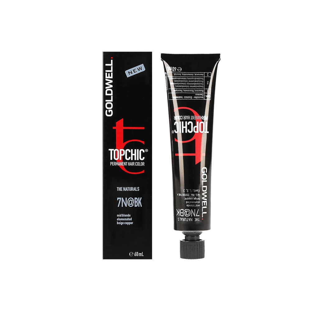 Topchic, farba do włosów, 7N@BK Mid Blonde Elumenated Beige Copper