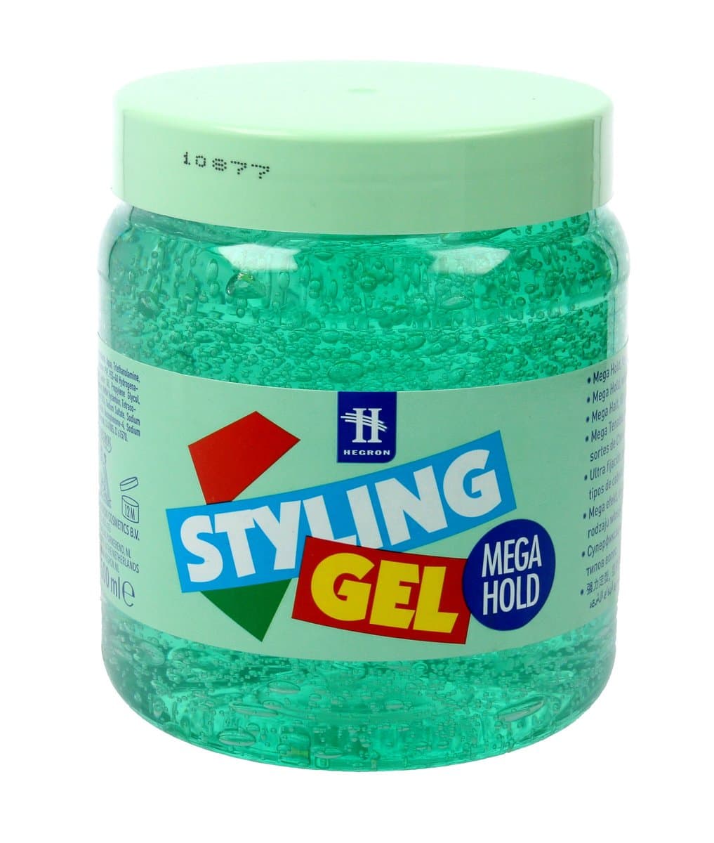 Styling, żel do modelowania włosów Mega Hold zielony