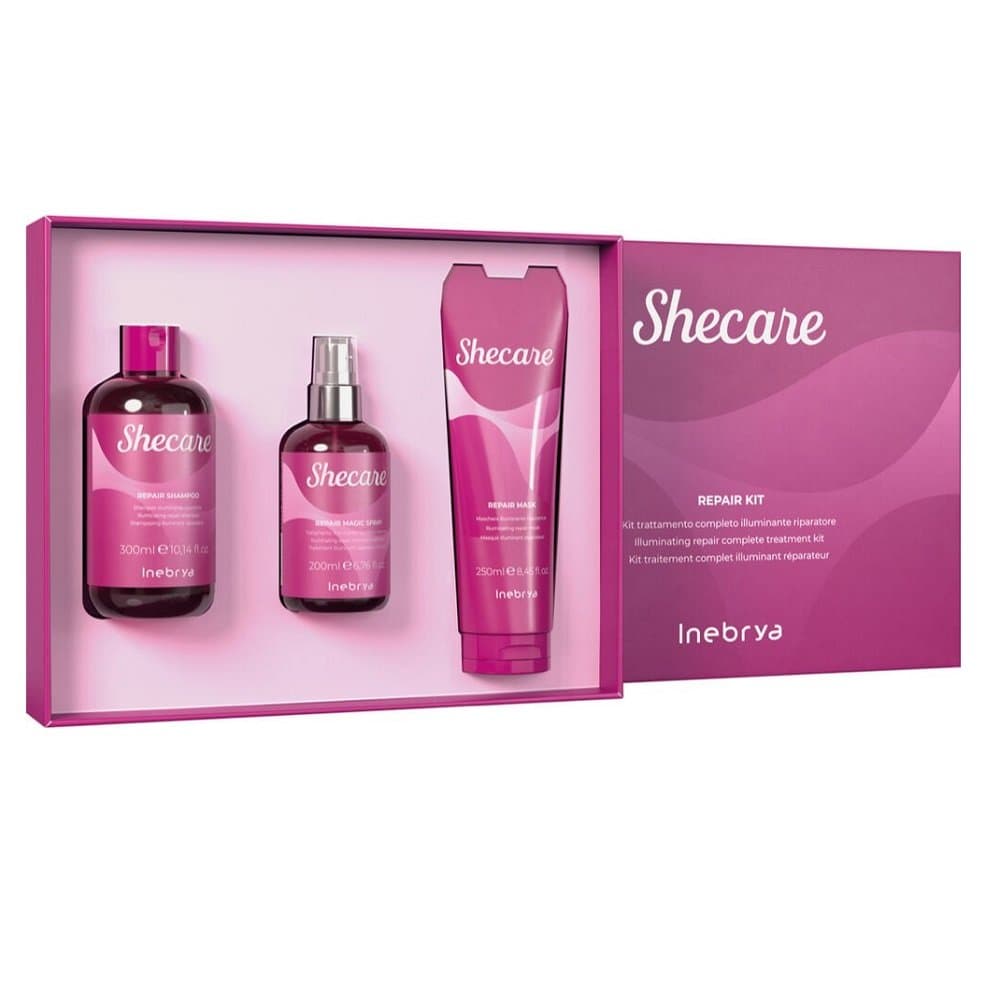 Shecare Repair Kit — szampon, maska i spray