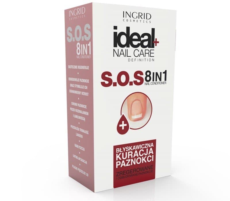 Ingrid, Ideal Nail Care, błyskawiczna kuracja do paznokci S.O.S 8in1