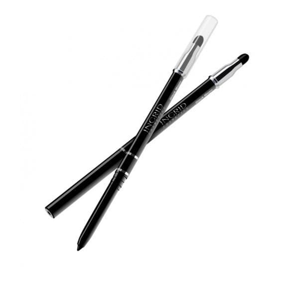 Ingrid, Smoky Effect Eye Pencil, kredka automatyczna do oczu z gąbką 01 Black Magic