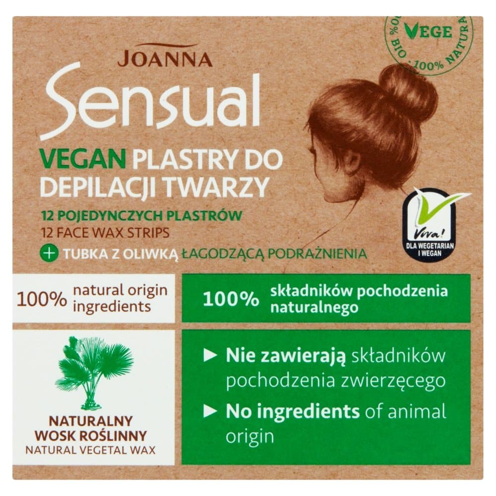 Sensual Vegan plastry do depilacji twarzy