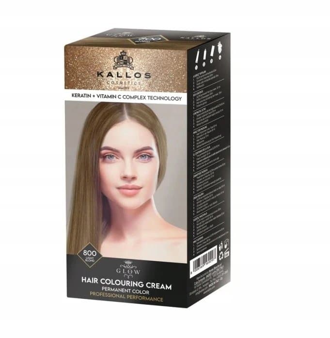 Glow trwała farba do włosów 800 jasny blond