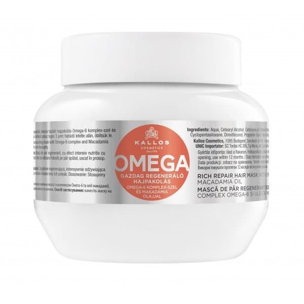 Omega Rich Repair, regenerująca maska z kompleksem omega-6 i olejem makadamii