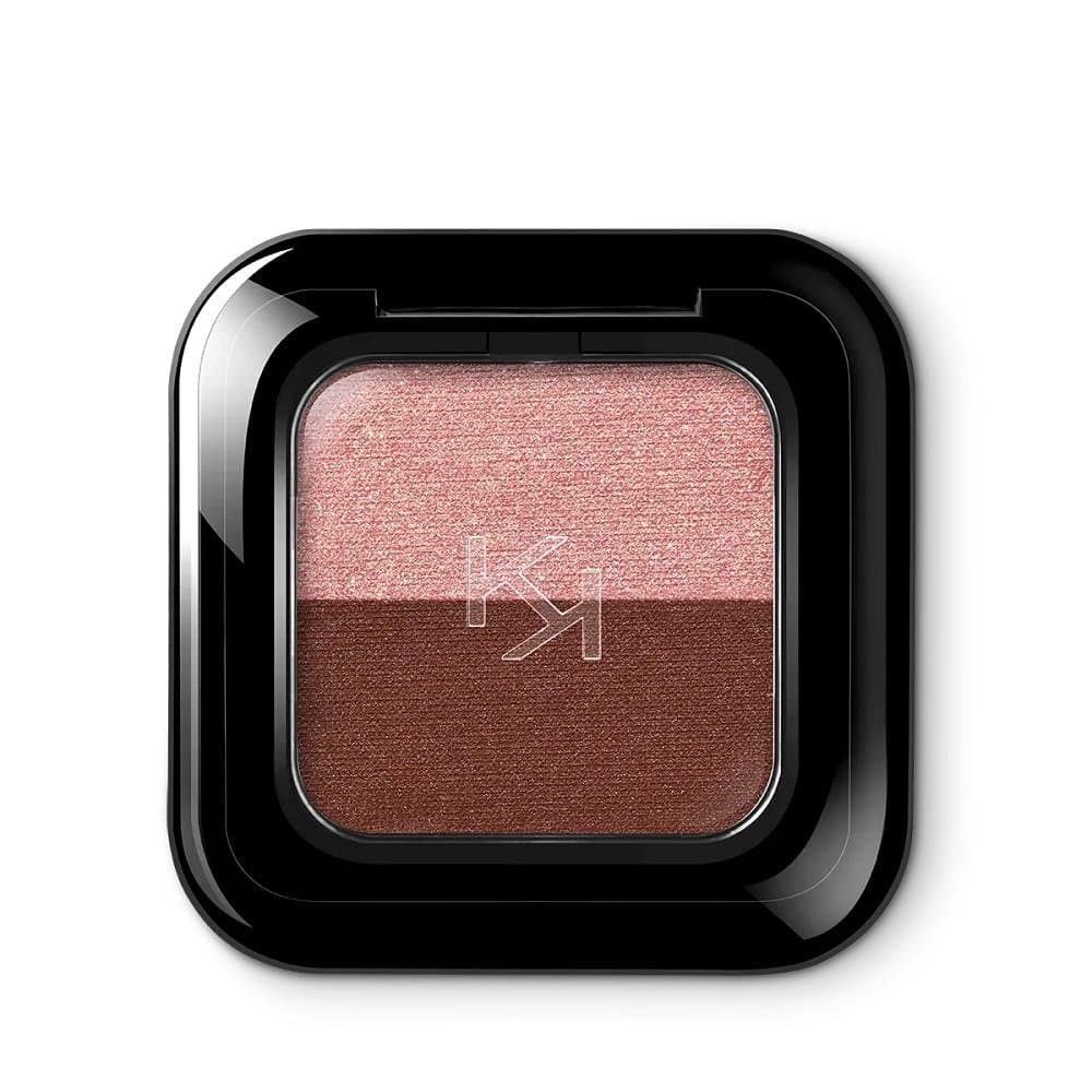 Bright Duo Eyeshadow podwójny cień do powiek uwalniający intensywny kolor 12 Coral / Dark Brick