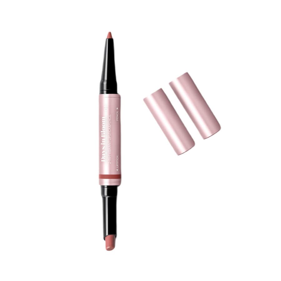 Days In Bloom 2-In-1 Vibrant Lipstick&Pencil pomadka i konturówka do ust o intensywnym satynowym wykończeniu 01 Classic Nude