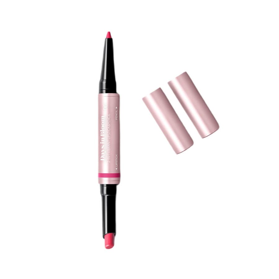 Days In Bloom 2-In-1 Vibrant Lipstick&Pencil pomadka i konturówka do ust o intensywnym satynowym wykończeniu 06 Pink Life