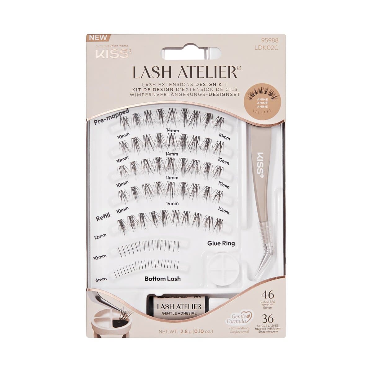 Lash Atelier Design Kit — Anime — zestaw kępek